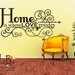 Vinyl Wall Decal Sticker Art - Home is Where Love Resides - Wall Mural