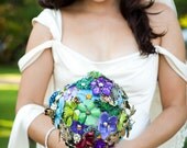 Custom Large Colorful Brooch Bouquet - Made To Order