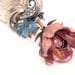 Victorian Steampunk Watchface Handmade Groom Boutonniere - Custom Made