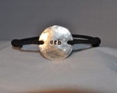 Hand-Stamped Adjustable Sterling Silver Bracelet
