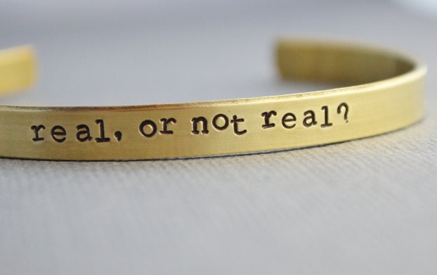 Hunger Games Real or Not Real Real Brass Skinny Cuff The Copper Fox