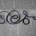 Purple wire bookmark