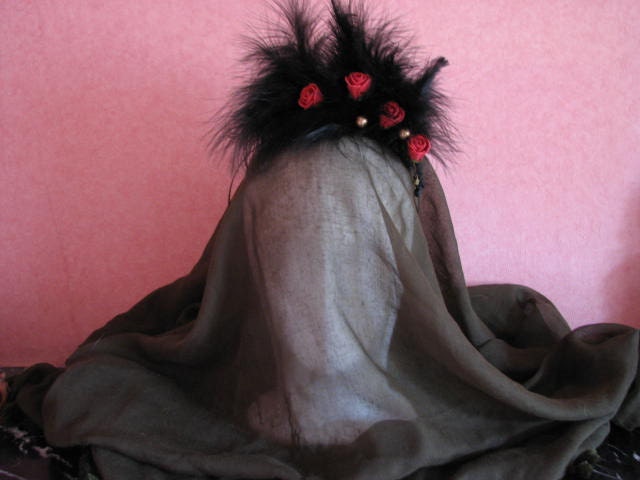 Headband, fascinator for a Gothic Fairy
