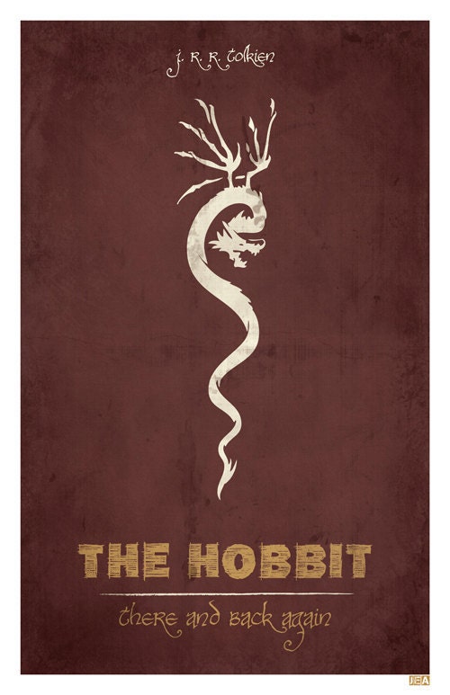 The Hobbit - Retro Movie Poster 11x17 Lord of the Rings Print