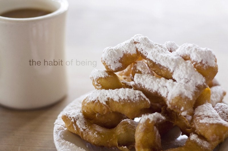 beignets and coffee - 5x7 - habitofbeing