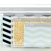 Chevron Stripe Lucite Serving Tray - Large