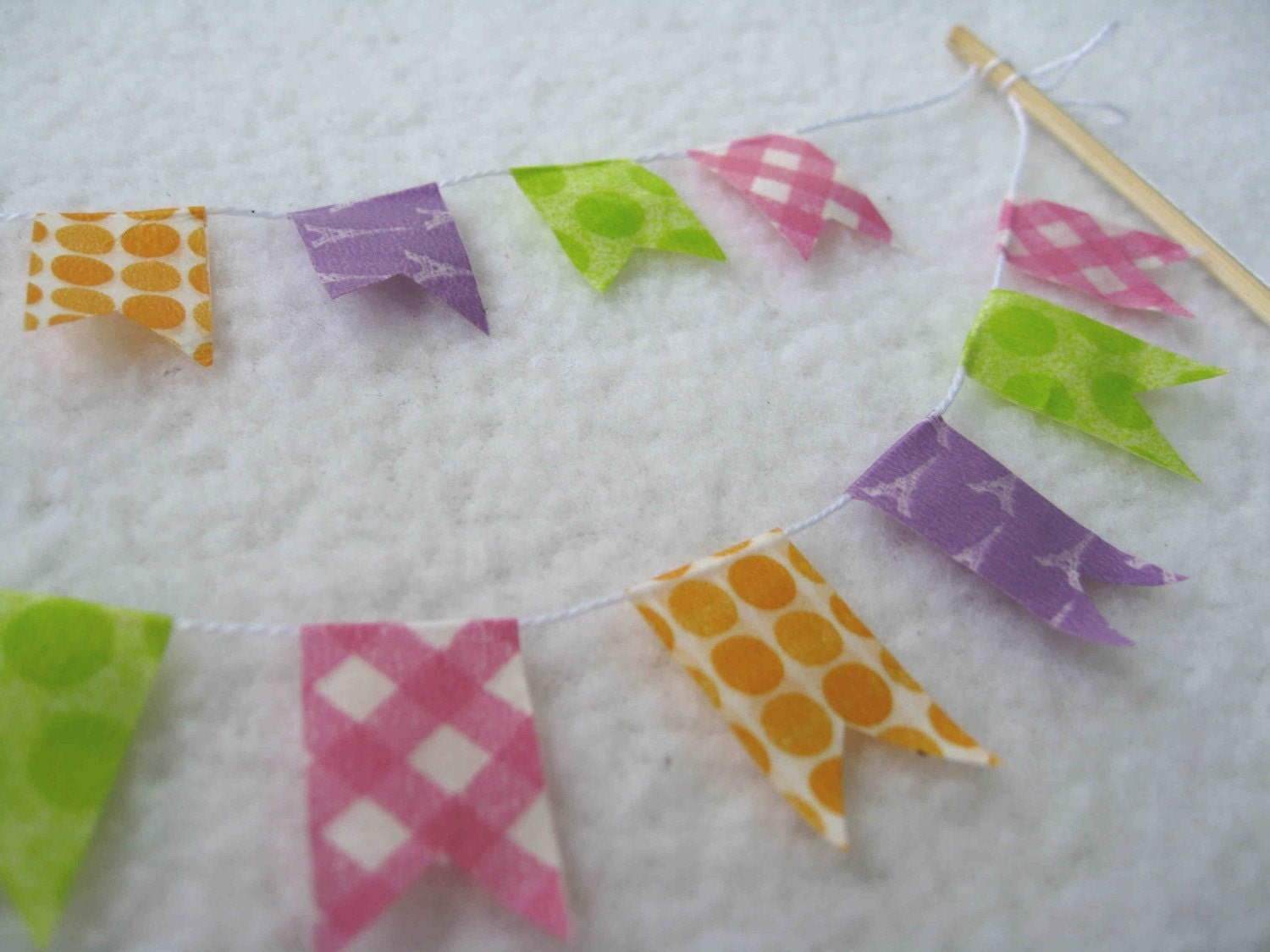 Cake Bunting made with Washi Tape