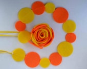 Felt Garland - Yellow and Orange Circles