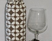 Wine Bottle Wrap Cozy - Insulated -  Milk Chocolate Cream Spheres