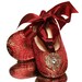Baby Girl Giselle Shoe, Red Brocade /Slipper/Bootie. Pageant, Wedding, Flower Girl, Baby Girl Shoes.