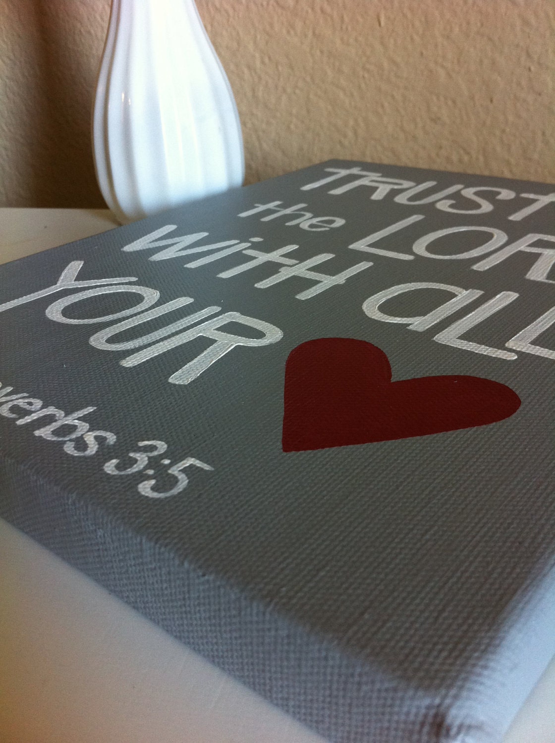 Saved by Grace - Christian Art - Bible Verse Art - Scripture Art - Ready to Ship - Original 8x10 Canvas Painting - Easter
