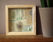 Vaudeville Dancing Betties box frame fabric collage
