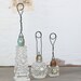 Vintage Inspired Salt Shaker Photo Holder Rhinestone Rusty and Patinad