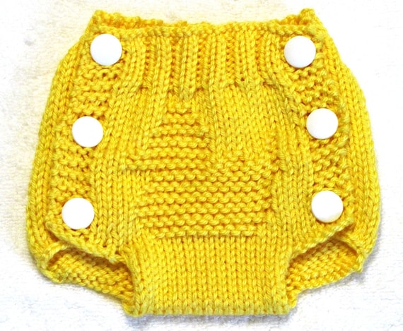 RUBBER DUCK - Diaper Cover Knitting Pattern - PDF - Small - Instant Download
