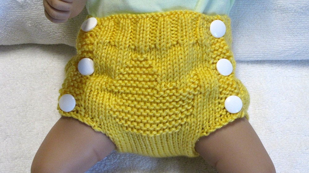 RUBBER DUCK - Diaper Cover Knitting Pattern - PDF - Small - Instant Download