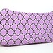 Clutch Bag Purse Purple Lilac and Plum Lattice