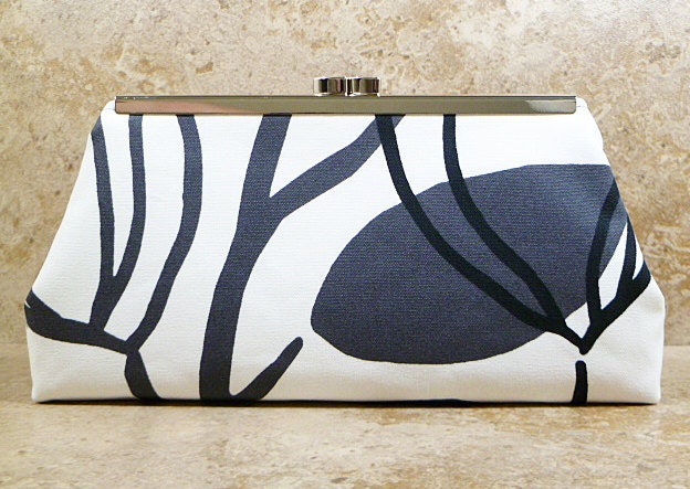 Orange Grey Clutch Purse IKEA Majken