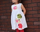 Fish Dress - Summer Dress- Personalized Dress- You Choose Dress Color and Sleeve Length