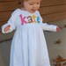 Toddler Dress Personalized with Name - You Choose Dress Color and Sleeve Length