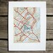 Copenhagen Denmark Embroidered Map