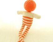 Striped doll cuddle toy