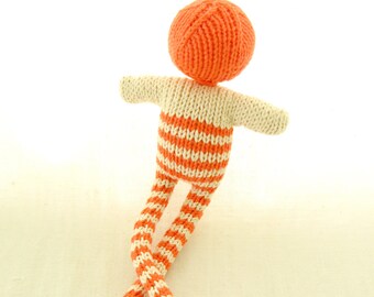 Striped doll cuddle toy