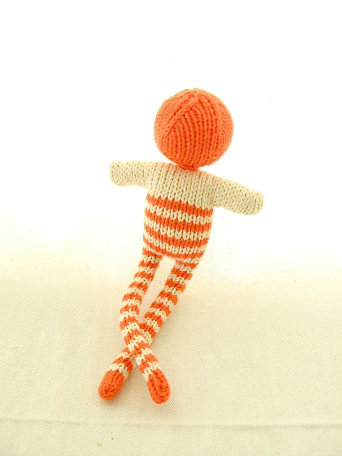 Striped doll cuddle toy