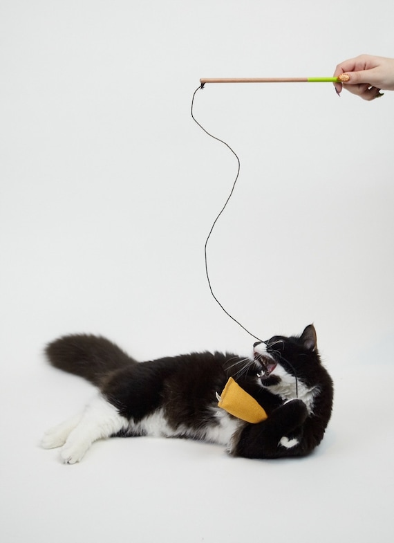 ROACH rods Cat Teaser Toy 12" Made to Order
