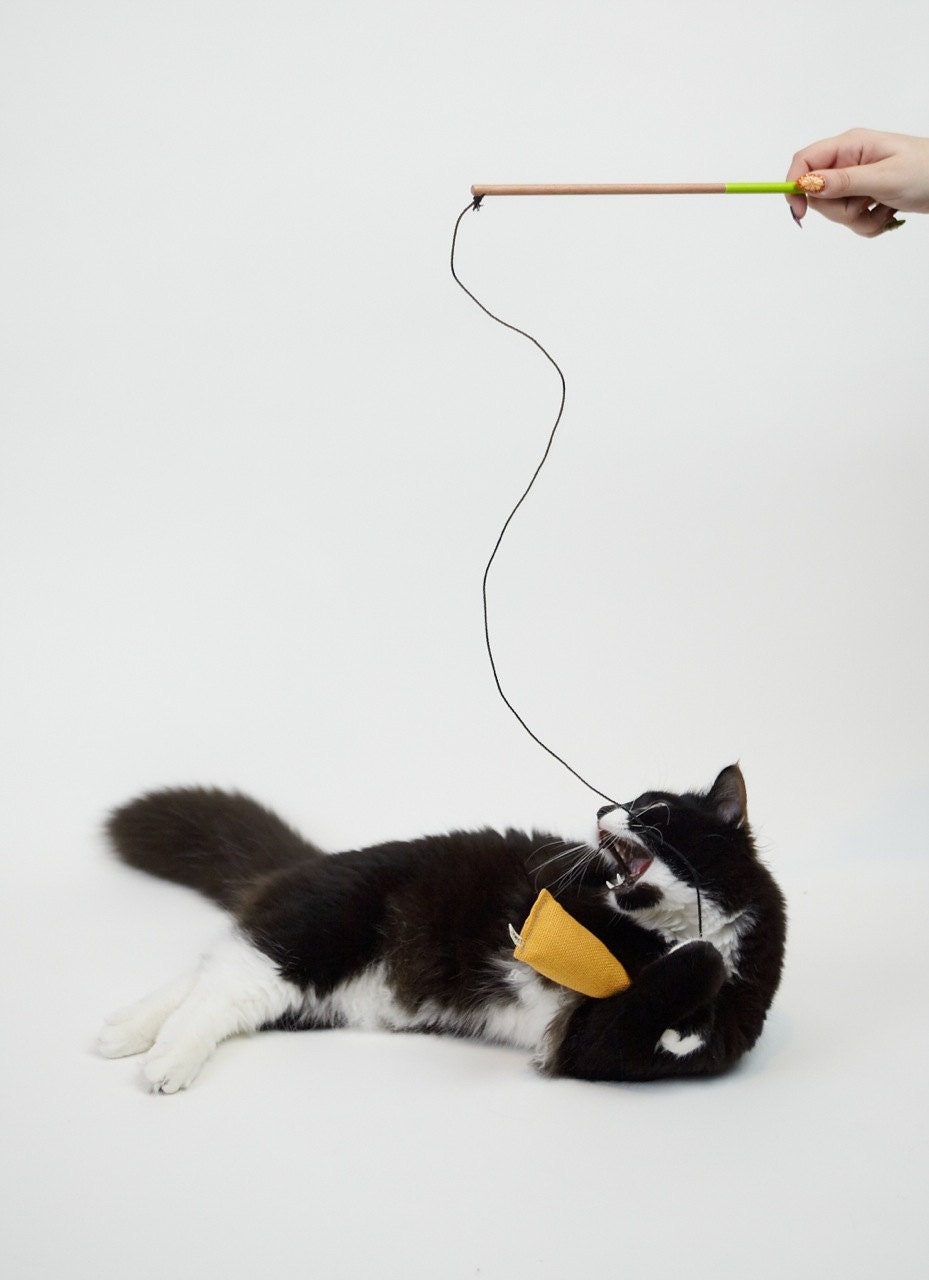ROACH rods Cat Teaser Toy 12" Made to Order