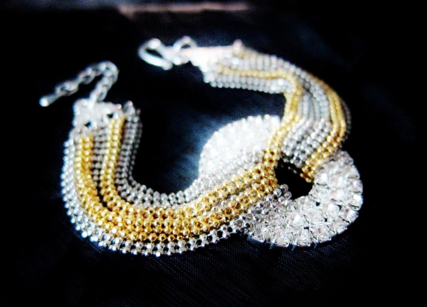 crystal glass bracelet bb018