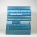Blue Vintage Books Decorative Collection for Wedding Home Decor Photography Prop