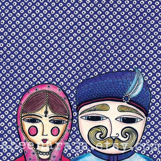 Dulha & Dulhan - Art Print