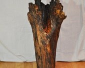 Reclaimed Wood Sculptural Accent Lighting Floor Lamp Woodland Rustic Organic Decor