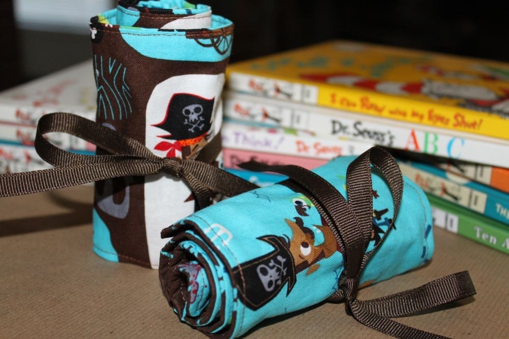 Pirates Crayon Roll