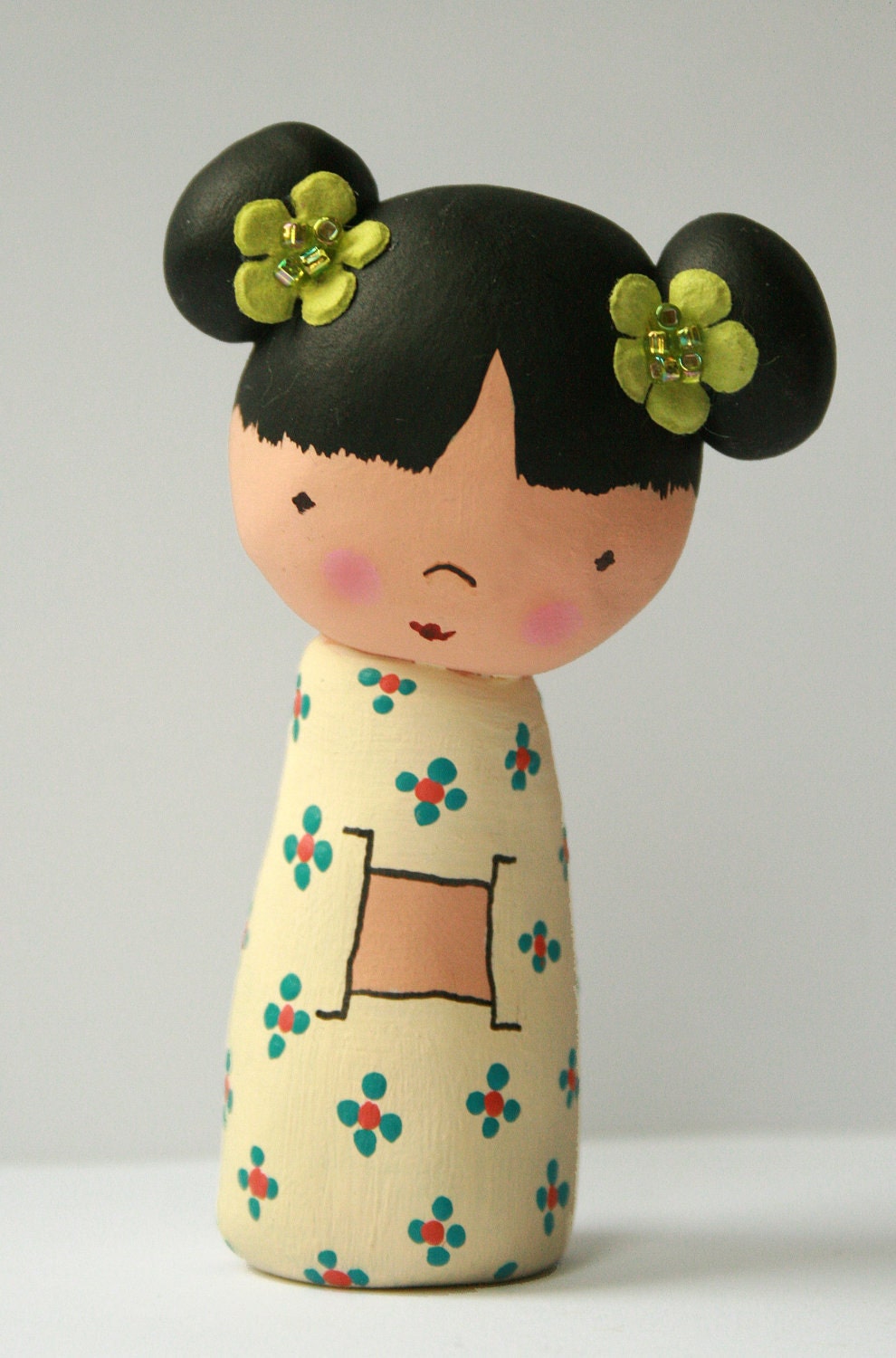 Polymer Clay Kokeshi Dolls tutorial