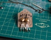Gem Porcupine Quills Earrings