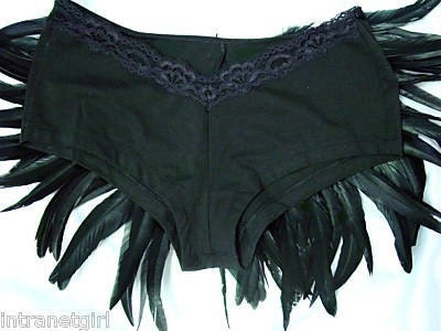 Peacock Feather Tribal Belly Dance Booty shorts Ready to ship Burlesque Made 4U
