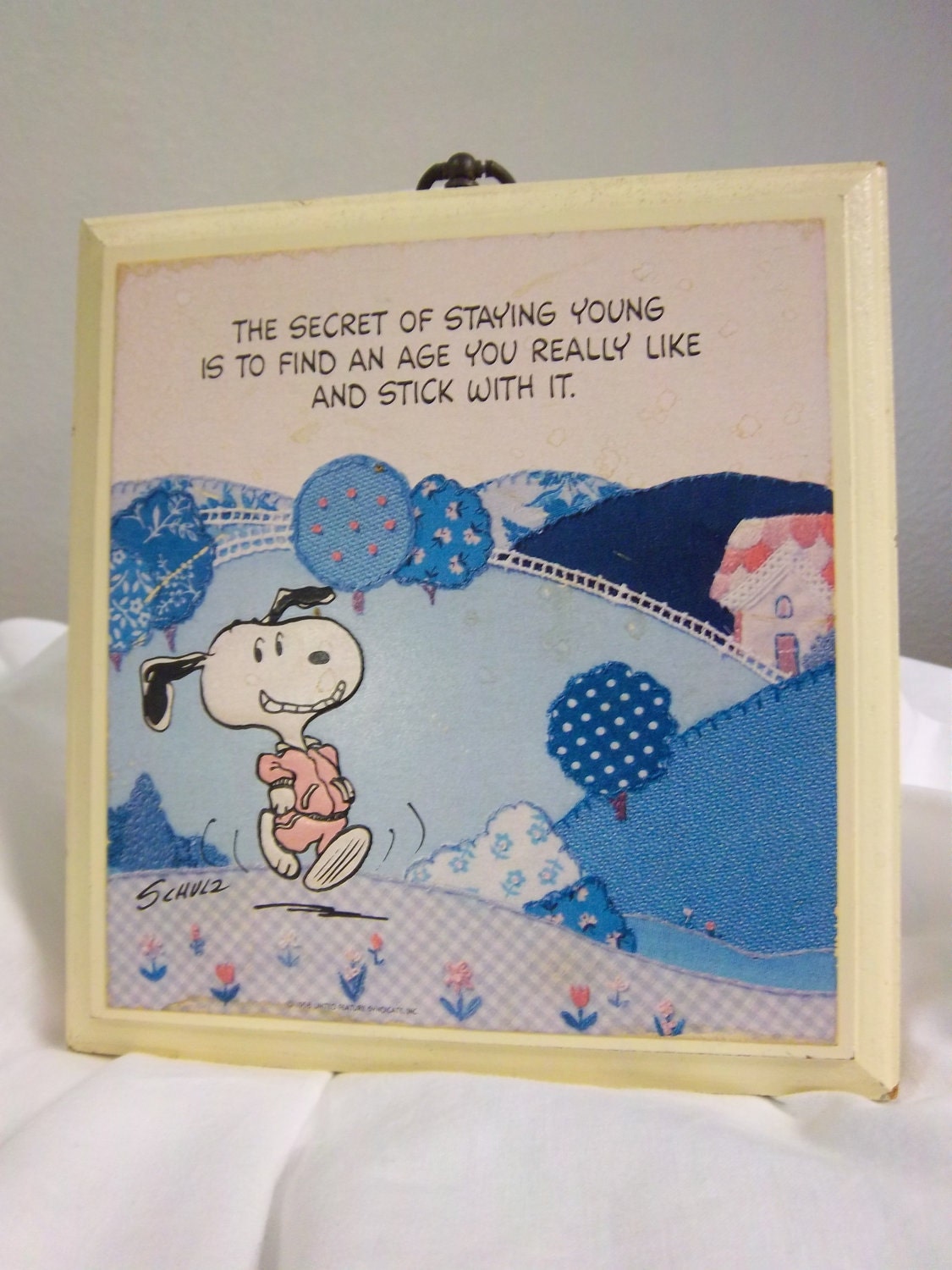 Vintage Snoopy Hallmark Plaque 1958
