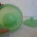 Opaque Jadeite Flowered Column Design Canister