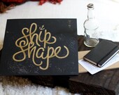 Ship Shape - 12.5x12.5 - Screenprint