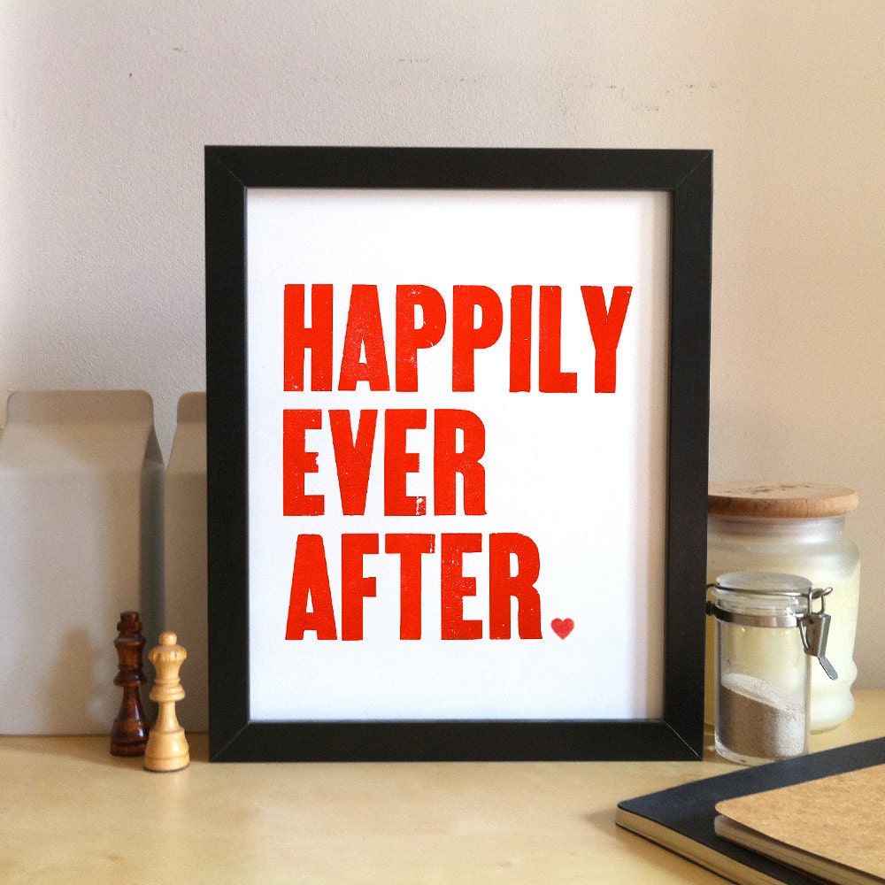Happily Ever After - Red 8x10