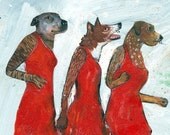Triplets of Dogville 8.5x11 Print