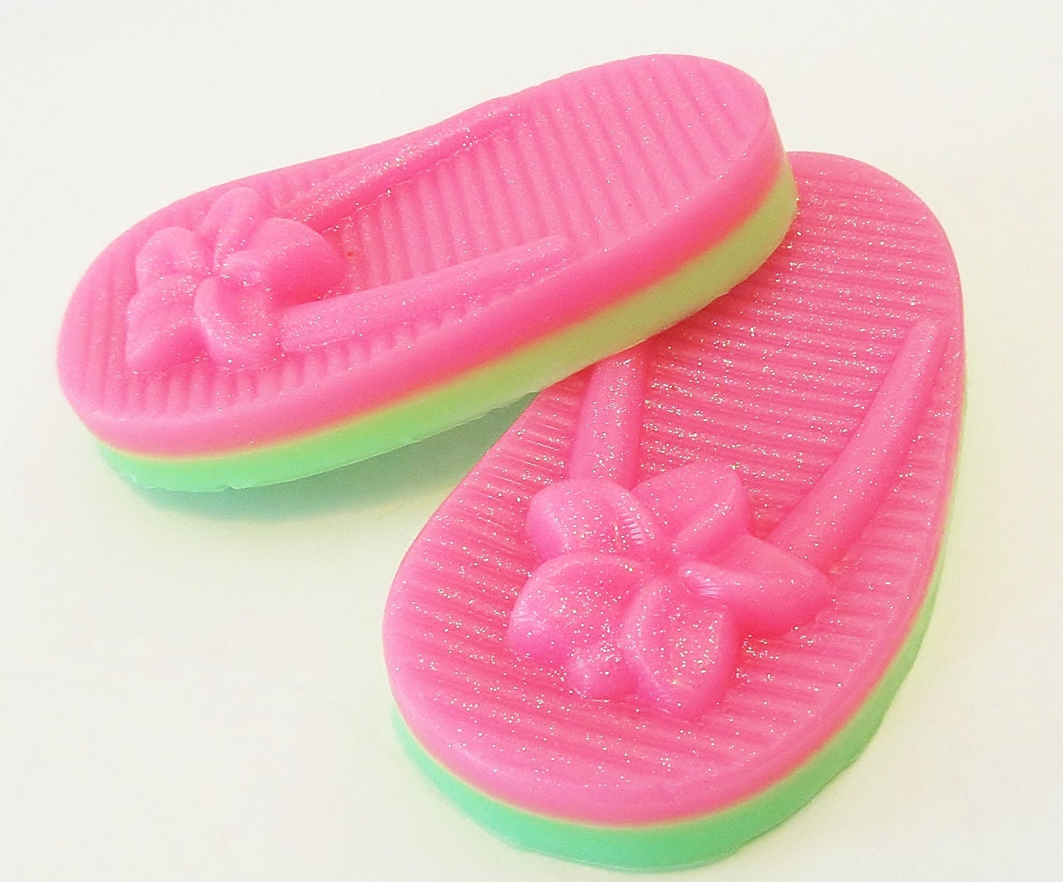 FLIP FLOP Beach Pool Party Natural Soap - handmade, glycerin, scented, kids, fun, custom party favors
