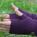 Color Me Purple Mitts - Crochet Pattern (PDF File)