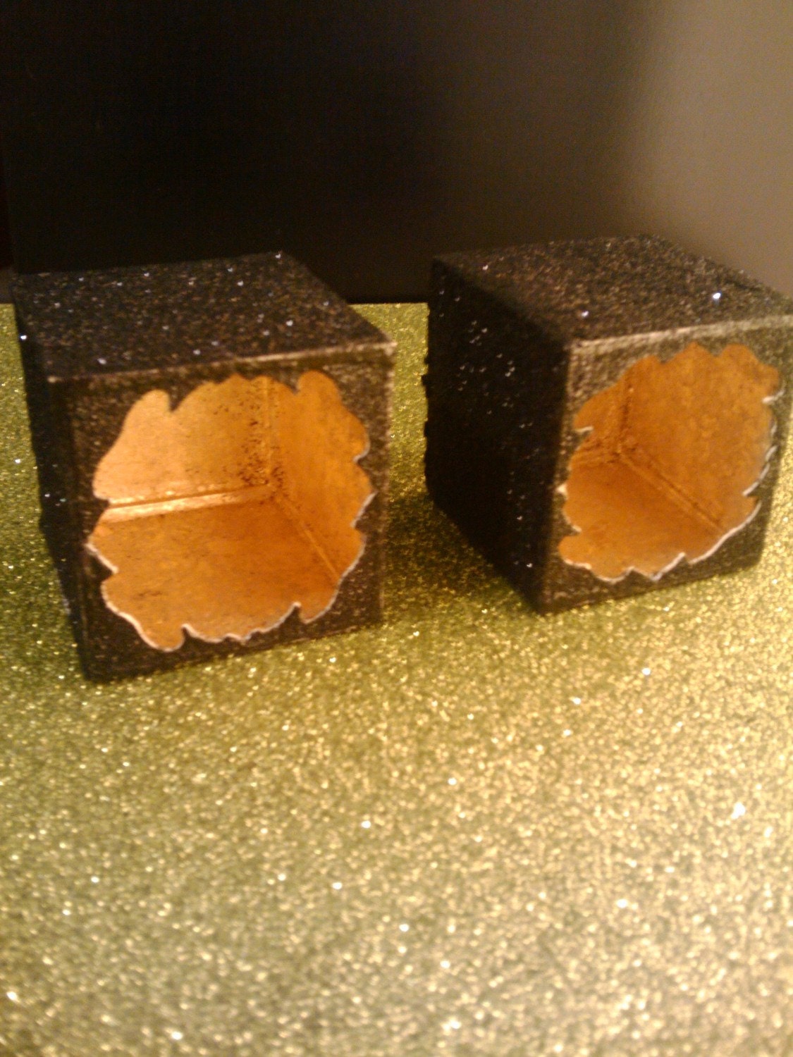 Lit From Within Nightstand- Endtable - Dollhouse Size