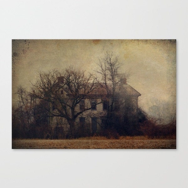 Halloween decor rustic farm photography "Hometown Appetite" fine art photo unisex countryside farmhouse spooky eerie landscape photo