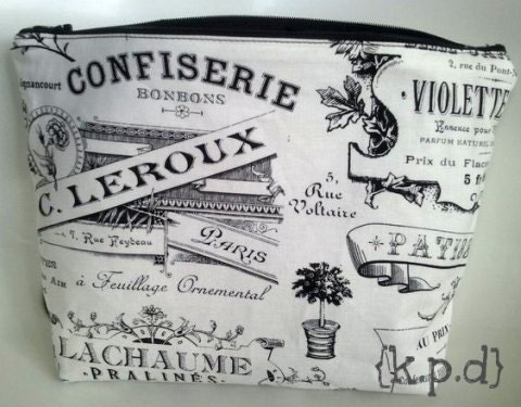 Paris Cafe Make-Up Bag