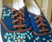 Ladies' size 7 hand-painted shoes
