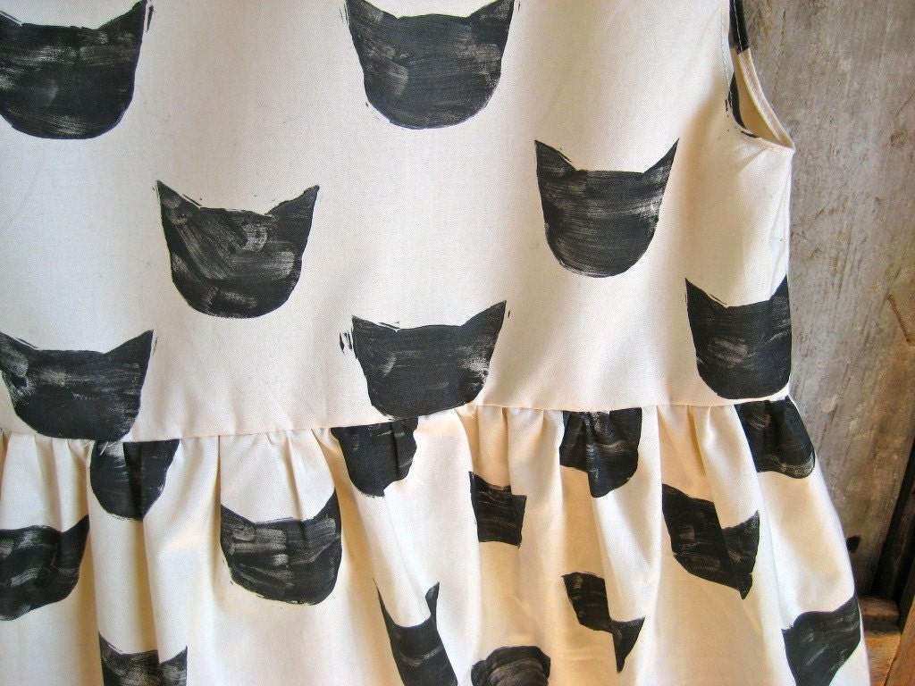 MAY SALE // Black Cat Dress