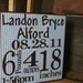 Personalized Birth Announcement Block-Boy- click for more color options
